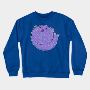 Orbit the chunky puffer fish. Crewneck Sweatshirt